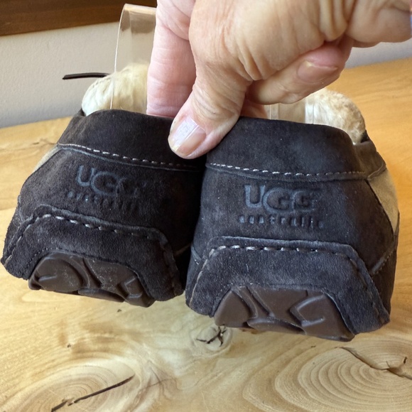 UGG BYRON BOMBER JACKET MOCCASIN SLIPPERS SN 1001545 LEATHER SHEEPSKIN MEN 15 - Picture 6 of 11